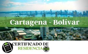 solicitud del Certificado de Residencia en cartagena